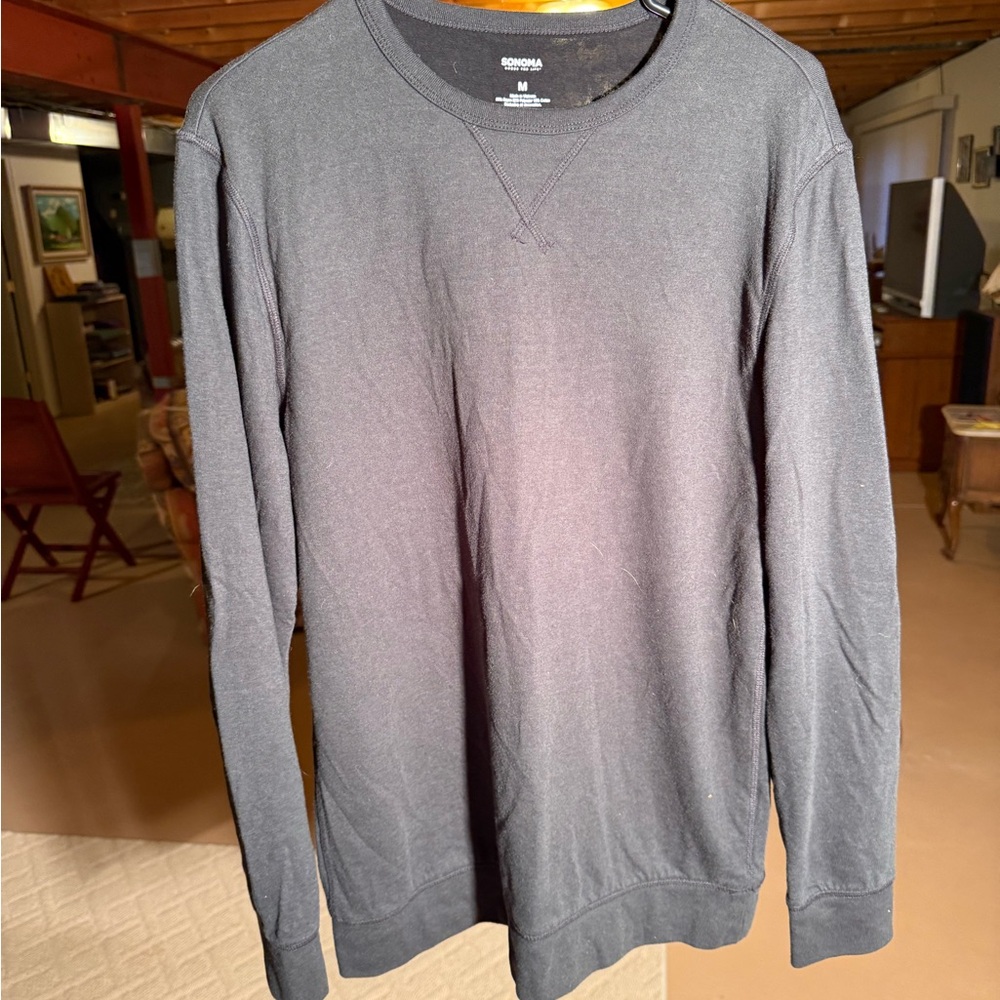Sonoma Dark Gray Crewneck Sweater